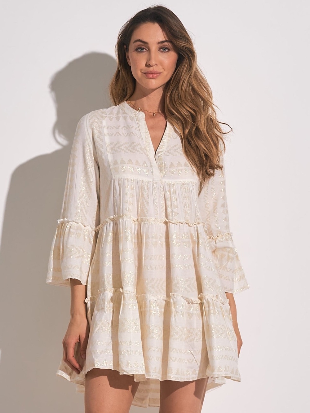 Elan Clara Dress in Creamy White